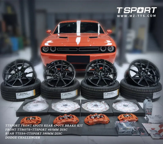 Dodge Challenger (3rd Gen.) Upgraded with TTSPORT Classic Series 8657S Brake Kit