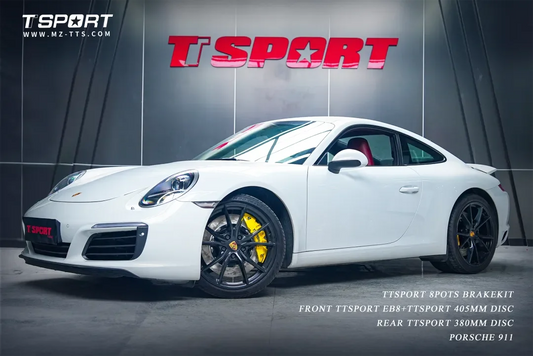 Porsche 911 (991) Upgraded with TTSPORT Evolution EB8 Big Brake Kit
