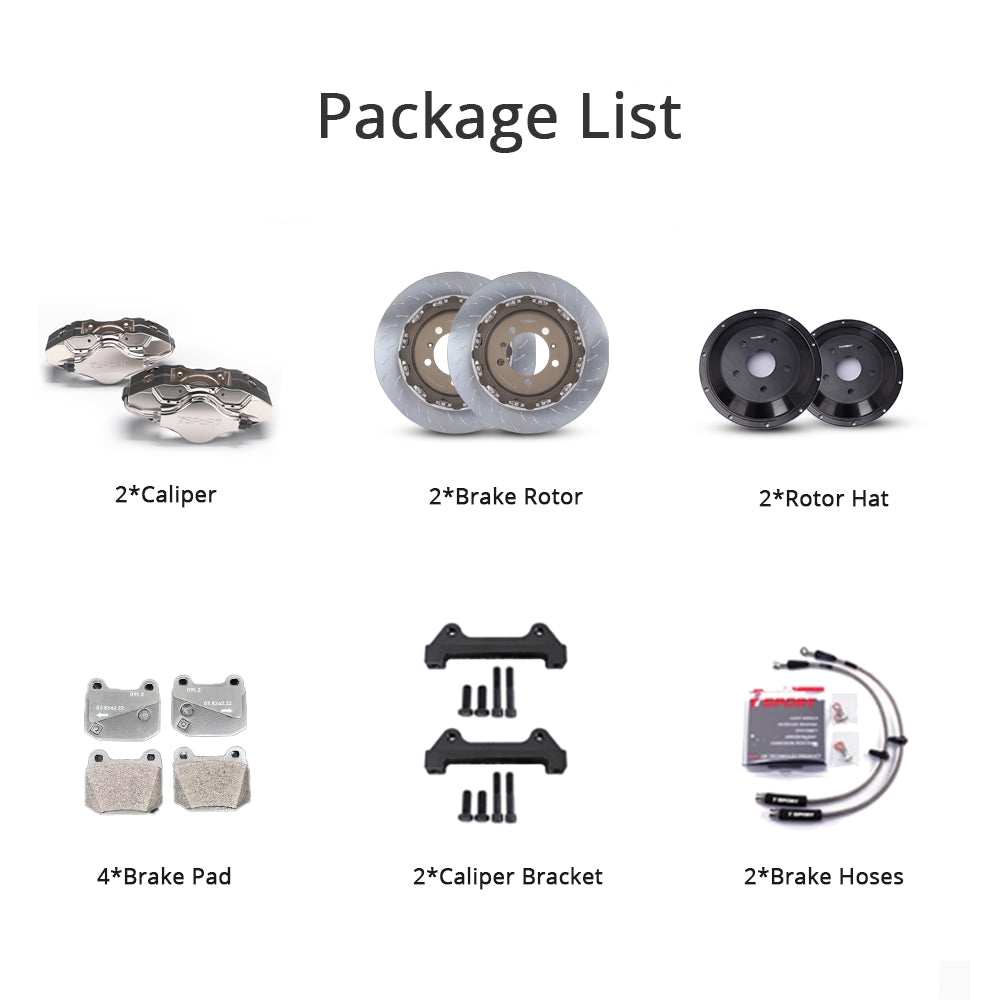 Packing list for the TTSPORT TR20 racing brake kit.