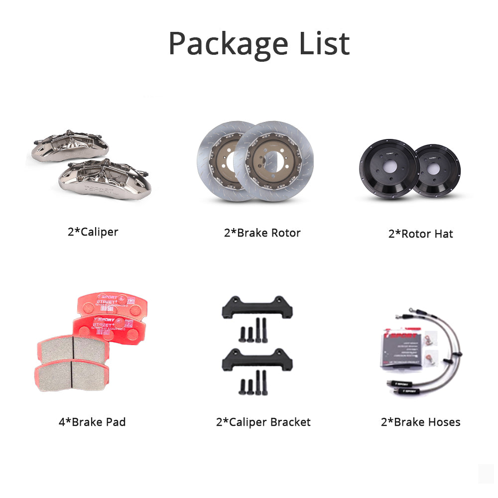 Packing list for the TTSPORT TR40 racing brake kit.