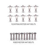 There are two types of SAE 304 stainless steel rotor hat bolts for two-piece brake rotors: floating and fixed.