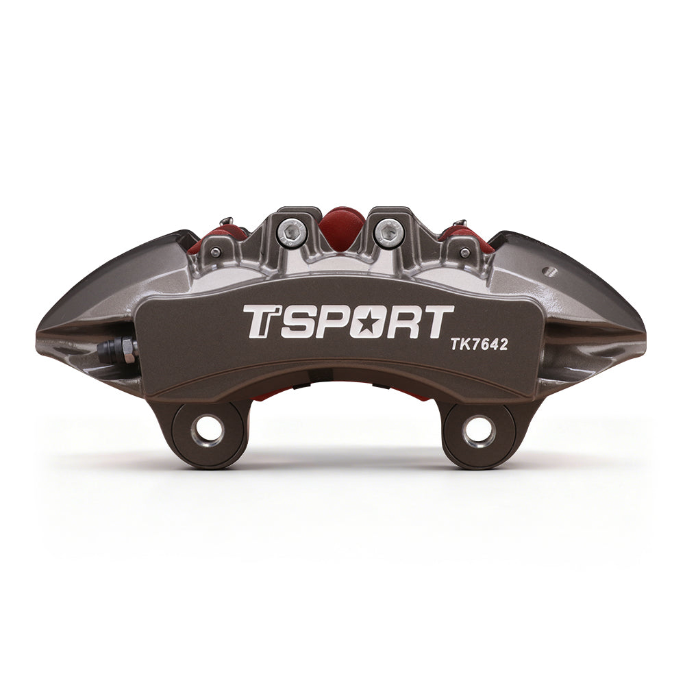 Side profile view of the TTSPORT 7642TK brake system fitment behind off-road wheels on Toyota LC250 Prado & Lexus GX550.